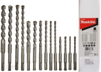 Makita Zestaw Wierteł SdsPlus 14 Szt Pudełko D71956