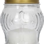Mały Szklany Znicz Transparentny 10h 10,5cm