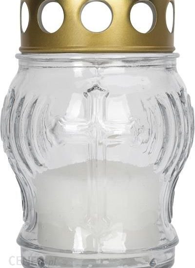 Mały Szklany Znicz Transparentny 10h 10,5cm