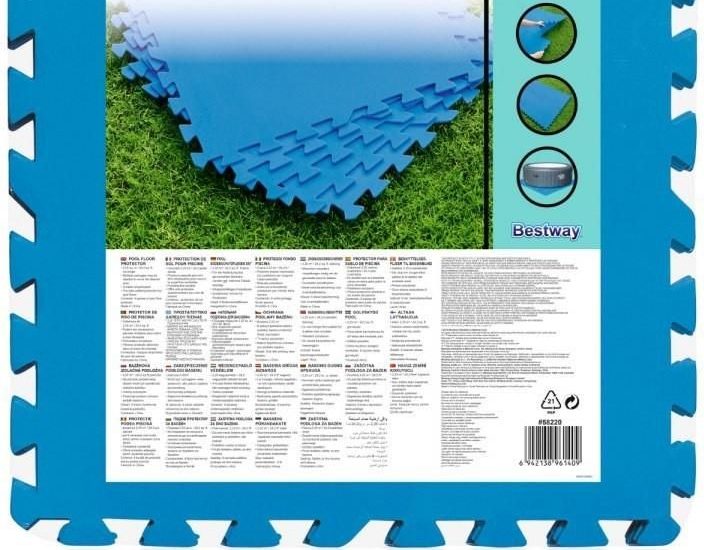 Mata Piankowa Pod Basen 50X50cm 9 Szt. Bestway