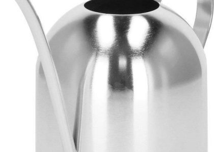 Metalowa Konewka Dekoracyjna 450Ml Podlewaczka Ogrodowa Do Roślin Srebrna Uniwersalny