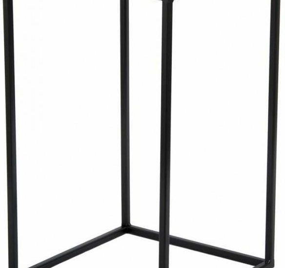 MIA home Kwietnik Metalowy 40 Cm Czarny
