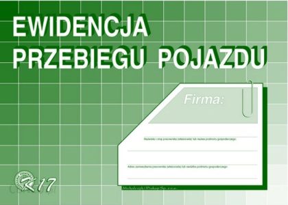 Michalczyk Druk Ewidencja Przebiegu Pojazdu /K-17/