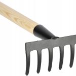 MINI GRABIE GRABKI OGRODOWE 6-ZĘBNE METALOWE 33 CM