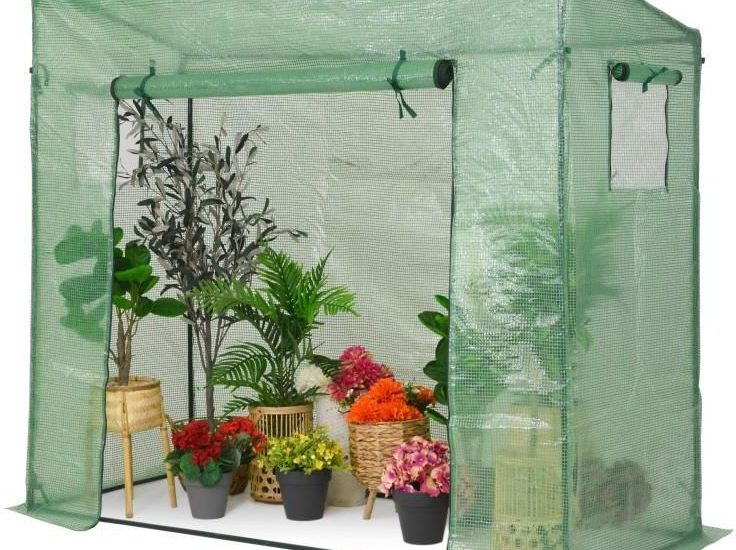 Mini Szklarnia Foliowa Na Pomidory 2×0,8m Garden Point Zielona