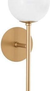 Lampa Mlamp Okrągła Szklany Kula Biała Złota (139960617)