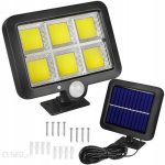 Mocna Podwórkowa Lampa Solarna Z Czujnikiem Ruchu