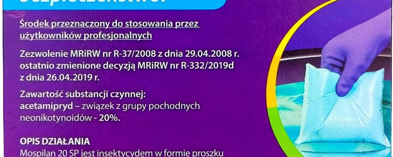 Mospilan 20 Sp Oprysk Owadobójczy Sady Warzywa 20G