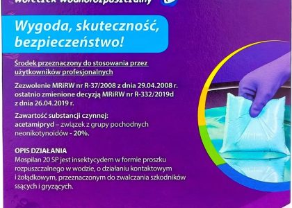 Mospilan 20 Sp Oprysk Owadobójczy Sady Warzywa 20G