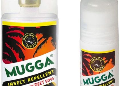 Mugga Zestaw 2Szt Repelent Środek Na Komary I Inne Owady Strong Roll-On Kulka 50Ml Oraz Spray 75Ml 50% Deet