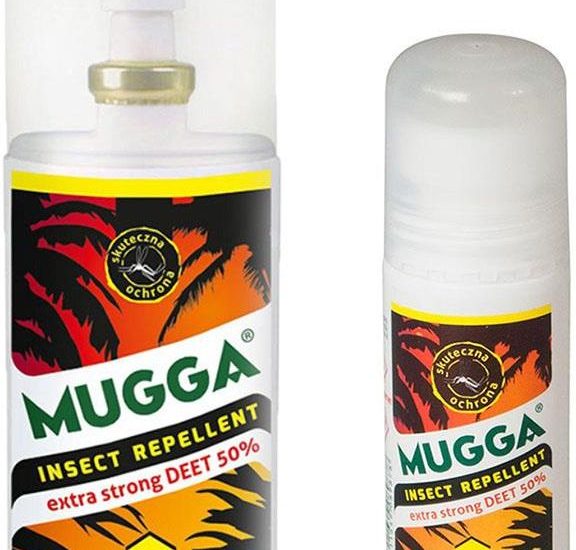Mugga Zestaw 2Szt Repelent Środek Na Komary I Inne Owady Strong Roll-On Kulka 50Ml Oraz Spray 75Ml 50% Deet