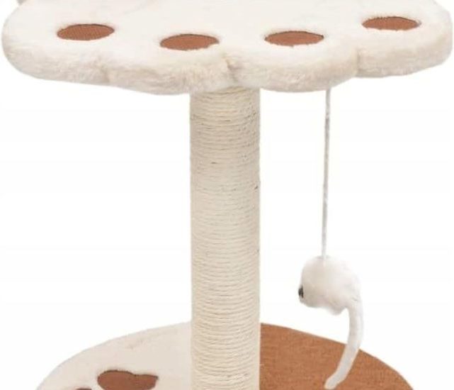Mw Best Shop Drapak Z Sizalowym Słupkiem 40Cm Beżowo-Brązowy (17054312)