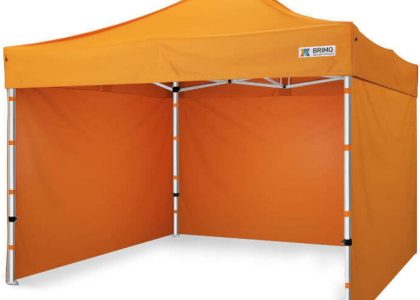 Namiot Handlowy 3x3m – plus 3 ściany – Pomarańczowy