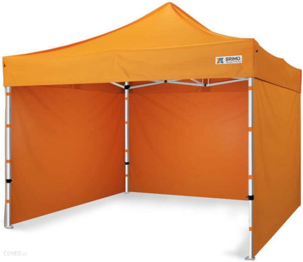 Namiot Handlowy 3x3m – plus 3 ściany – Pomarańczowy
