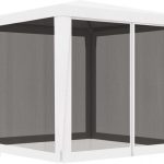 Namiot Imprezowy Z 4 Siatkowymi Ściankami, 2,5X2,5 M Biały Kod: V 48521 +