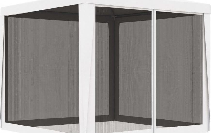 Namiot Imprezowy Z 4 Siatkowymi Ściankami, 2,5X2,5 M Biały Kod: V 48521 +