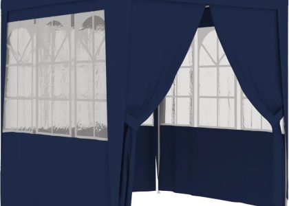 Namiot Imprezowy Ze Ściankami, 2,5X2,5 M, Niebieski, 90 G/M²