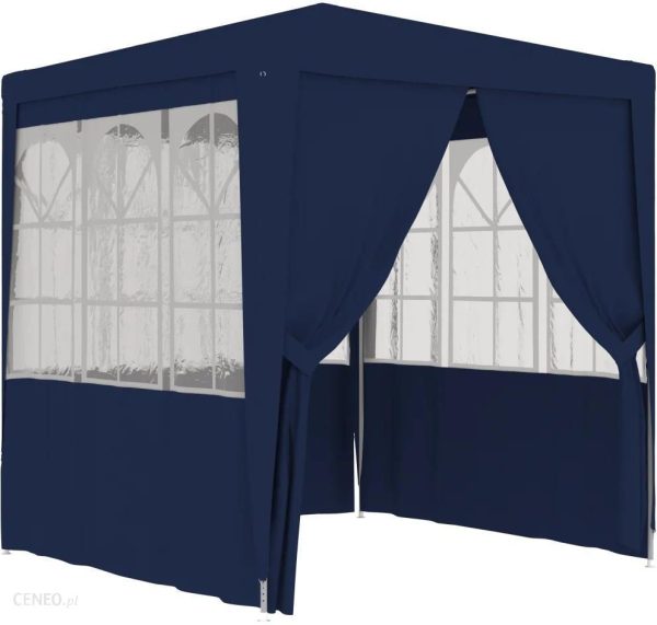 Namiot Imprezowy Ze Ściankami, 2,5X2,5 M, Niebieski, 90 G/M²