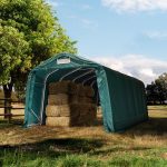 Namiot Rolniczy 3,3X7,2M Pvc 550 Ciemnozielony