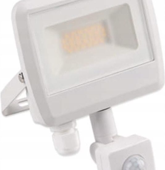 Naświetlacz Led 20W Z Czujnikiem Ruchu Biały 4500K