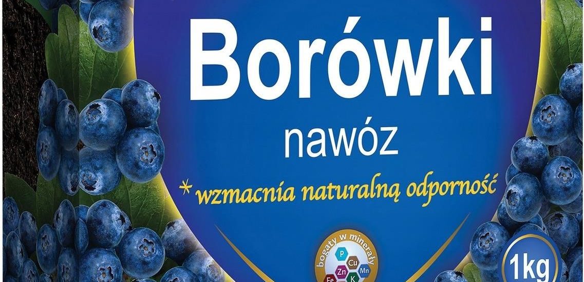 Nawóz Do Borówki Żurawiny Kwaśnolubne Rośliny 1Kg