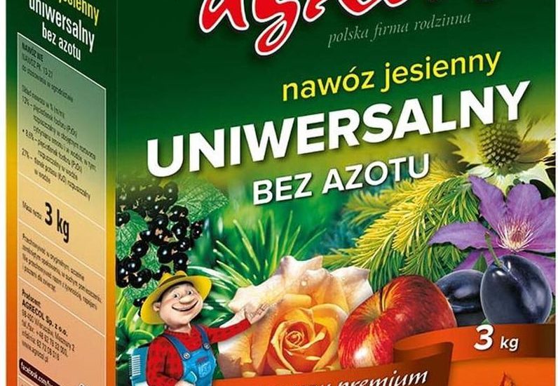 Nawóz Jesienny Bez Azotu Uniwersalny 3kg Agrecol