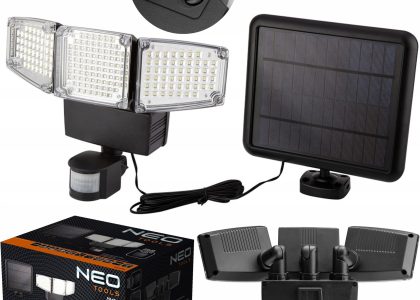 Neo Tools Naświetlacz Led Lampa Solarna Czujnik 3 X 10W (99089)