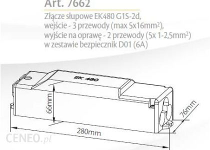Norlys Złącze Słupowe 7662