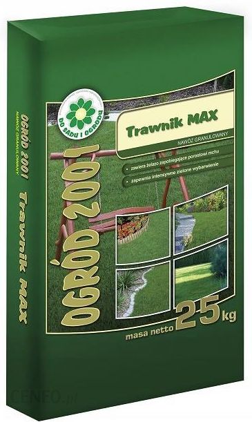Ogród 2001 Trawnik Max 25Kg Mocny Nawóz Do Trawy