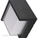 Oprawa Ścienna V-Tac 12W Led Ip65 Czarny Kwadrat Vt-827 4000K 1160Lm