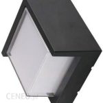 Oprawa Ścienna V-Tac 7W Led Czarna Kwadrat Ip65 Vt-831 3000K 670Lm