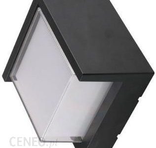 Oprawa Ścienna V-Tac 7W Led Czarna Kwadrat Ip65 Vt-831 3000K 670Lm