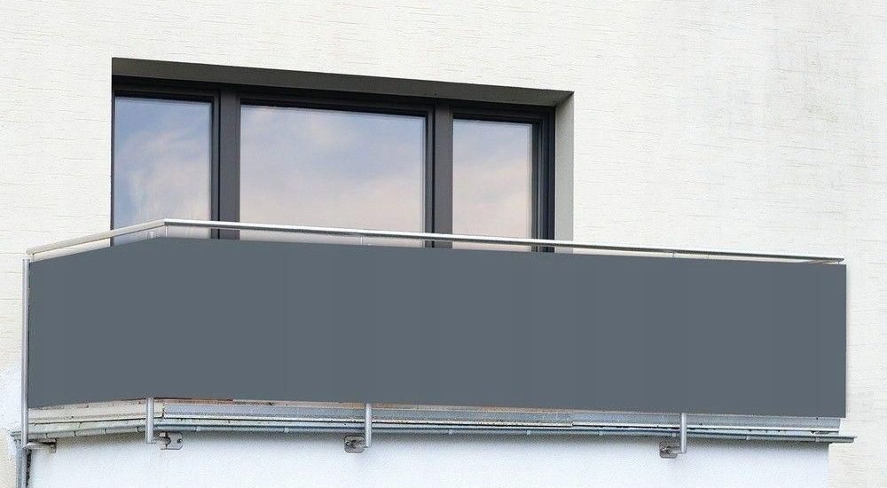 Osłona Balkonowa Anthracite szara 85×500 Wenko