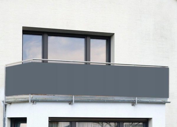 Osłona Balkonowa Anthracite szara 85×500 Wenko