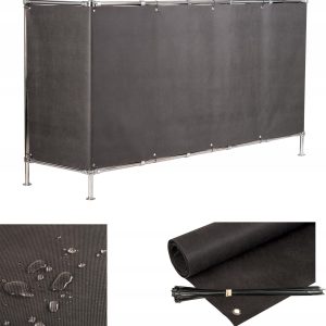 OSŁONA NA BALKON 0,9X4M GRAFITOWA MATA BALKONOWA