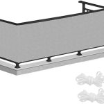 Osłona na balkon 1x5m mata balkonowa szara