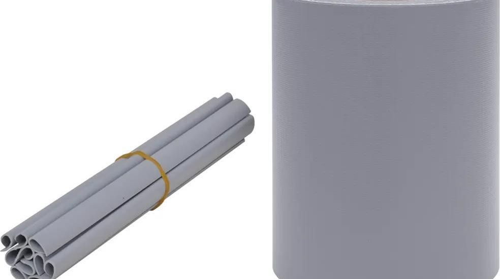 Osłona Na Ogrodzenie Ogrodowe Pvc 35X0,19m Jasnoszara Mat