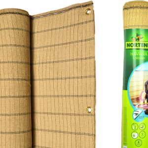 Osłona na Płot Bramę Siatkę Taras Beż 150cm 5m