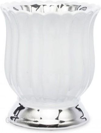 i-oslonka-ceramiczna-biala-ze-srebrnym-zdobieniem-17-5x15-5x15-5cm Osłonka ceramiczna Biała Ze Srebrnym Zdobieniem 17,5×15,5×15,5cm