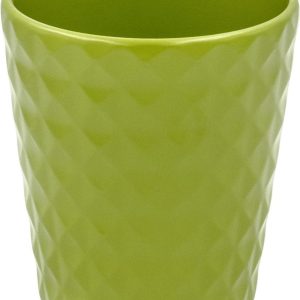 Osłonka ceramiczna BORNEO zielona, 14,5 cm