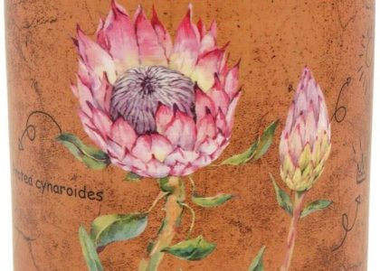 Osłonka Ceramiczna Na Doniczkę Poppies Brązowy Śr. 9 X Wys. 9cm