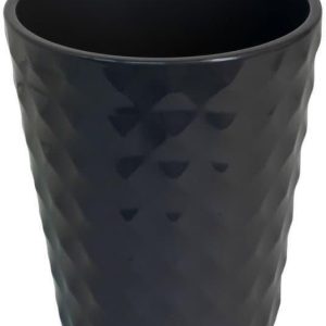 Osłonka doniczka ceramiczna HAVEN czarna