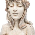 OSŁONKA GŁOWA DONICZKA LADY SPRING CEMENT 47CM
