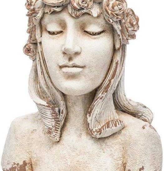 OSŁONKA GŁOWA DONICZKA LADY SPRING CEMENT 47CM