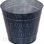 Osłonka Metalowa 16cm Czarna Flower