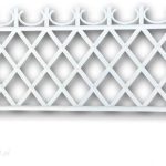 Ozdobny płotek ogrodowy MATEO 5m (50cm x 10sztuk) biały