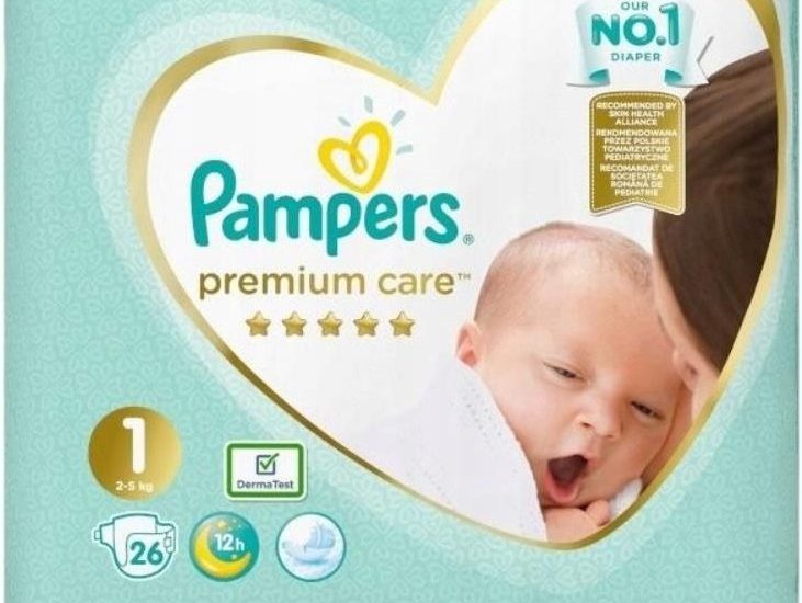 Pampers Pieluchy Premium Care rozmiar 1, 26szt.