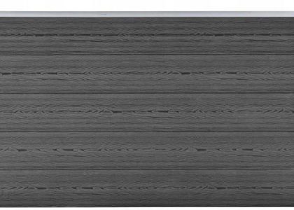 Panel Ogrodzeniowy Wpc 180X105cm Czarny