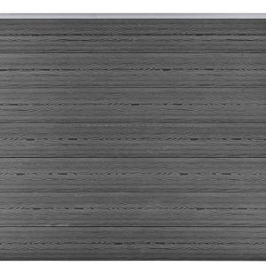 Panel Ogrodzeniowy Z Wpc 180X146cm Czarny