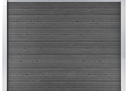 Panel Ogrodzeniowy Z Wpc 180X146cm Czarny
